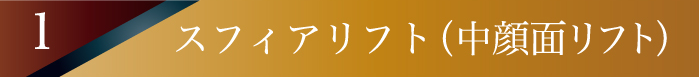 スフィアリフト中顔面リフト